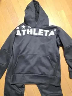 ATHLETA スウェットパーカー＆スウェットパンツ O 黒 上下セット