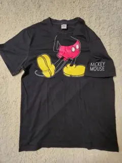 ミッキー　ディズニー　Tシャツ　タキヒヨー　黒　ブラック　シンプル　ユニーク　綿