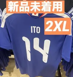 サッカー日本代表 伊東純也 14番 ユニフォーム　2XLのサムネイル