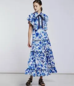 極美品 ダブルスタンダードクロージング マルチカラープリーツ