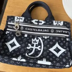 CASTELBAJAC トートバッグ 黒/白