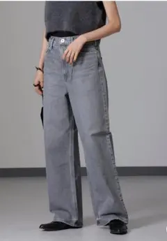 upper hights ワイドストレートデニム サイズ23