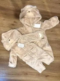 Petit main アニマルなりきりカバーオール　2枚セット　双子