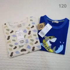 【新品タグ付き】Tシャツ2枚セット　120cm　男の子