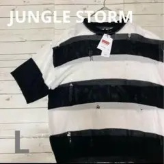 JUNGLE STORM ダメージボーダー　サマーニット　Lサイズ 未使用