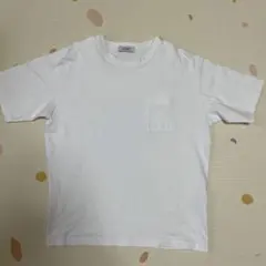 PLUS ONE ホワイト ポケットTシャツ 白　綿100%のサムネイル