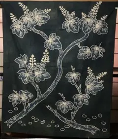 藍染 加賀のれん 時代物 木綿 古布ソ-389 三巾 - メルカリ