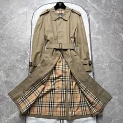バーバリーズ 白タグ トレンチコート ノバチェック カーキ ベルト