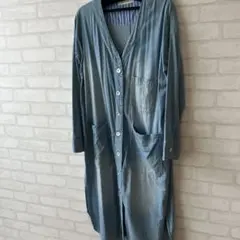 MAYSON GREY ロングシャツワンピース 薄手のデニム風のサムネイル
