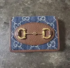 GUCCI ホースビット 1955 デニム 二つ折り財布のサムネイル