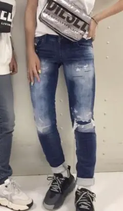 DIESEL ジョグデニム スウェットパンツ スキニー gracey W23