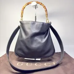 希少カラー✨グッチ バンブー トートバッグ 2way ビジネス 肩掛け