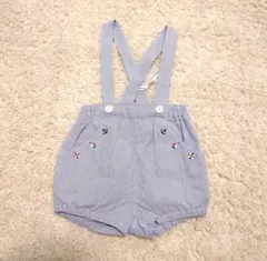 familiar　ファミリア　サロペット　カバーオール　ロンパース　ストライプ