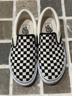 vans スリッポン us 26.5cmバンズ　チェッカーフラッグ