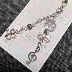 クローバー ビーズキーホルダー ストラップ コレクトブック チャーム