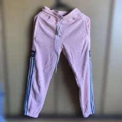 adidas フリース トレーニングパンツ ピンク