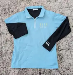 ELLE SPORT 水色 ハーフジップ Tシャツ セット・サイズMのサムネイル