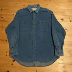 日本製 BLUEWAY コーデュロイシャツ インディゴ M VINTAGE