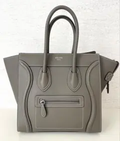 CÉLINE ラゲージ★旧ロゴ 美品 グレージュ Micro Souris