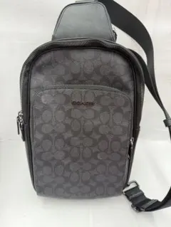 SP−150 COACH ショルダーバッグ ブラック/グレー　CZ393