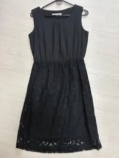 ノースリーブワンピース　お呼ばれドレス　結婚式　パーティードレス