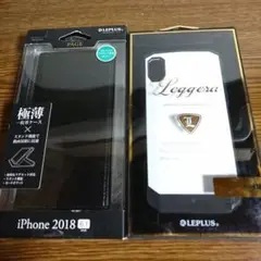 iPhone XR用 耐衝撃ハイブリッドケース/手帳型ケース　２個セット