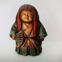 美術鋳物 能人形 置物 猩々 しょうじょう 須賀木仙作 銘 無病息災