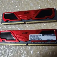 メモリ TEAMGROUP ELITE 16GB DDR4 3200MHz 2枚
