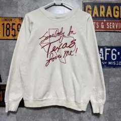 80s USA Somebody in Texas Loves me スウェット