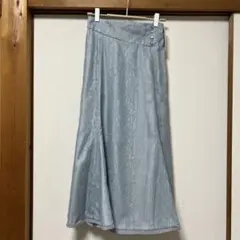 MISCH MASCH 水色　フレアスカート 新品　未使用　タグ付き　S レース