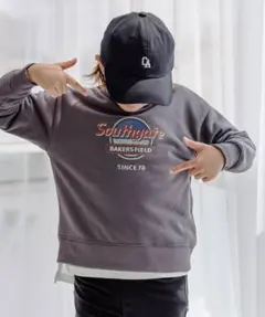 GLOBAL WORK マルチファンクション/グラフィッククルースウェット