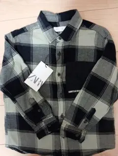 ZARA チェック柄 長袖シャツ 116cm
