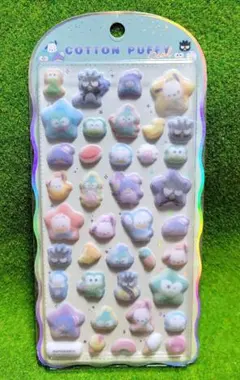 正規品☆　サンリオ　はぴだんぶい　コットンパフィ　シール