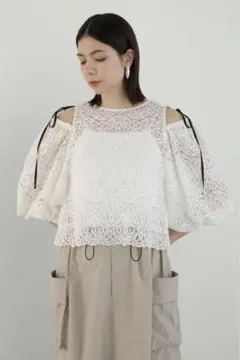 ☆jillstuartジルスチュアート☆レースボリュームブラウスのサムネイル