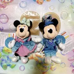 ぬいぐるみバッジ　ミッキー　ミニー　ディズニーシー　25周年　ぬいば　2個セット