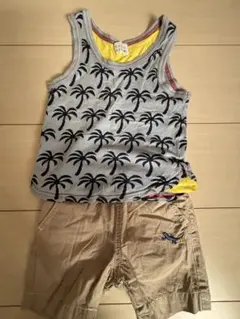 hakka baby タンクトップ90センチ＆ショートパンツ80センチのサムネイル