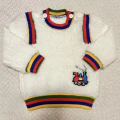 昭和レトロ　汽車　ニットセーター