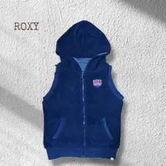 ROXY フリースベスト M ボア スウェット リバーシブル フード付き 裏ボアのサムネイル