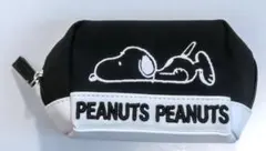 スヌーピー PEANUTS ポーチ 黒 白