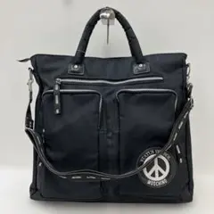 3642 MOSCHINOモスキーノ　2wayバッグ　トートバッグ　ブラック