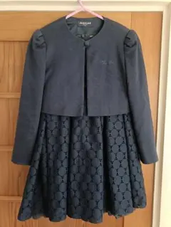 FAMILIAR ボレロジャケット ドレス ワンピース120 ネイビー