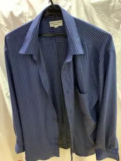 HANAÉ MORI 長袖シャツ 青と黒のストライプセット