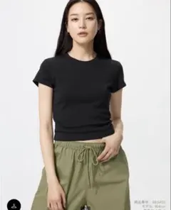 UNIQLO ミニT ブラック 半袖 Sサイズのサムネイル