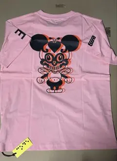 IZUMONSTER ハエノオウポケットTシャツ ピンク ソフビ