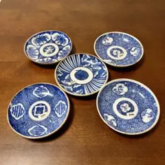 田中宏幸様 骨董 古伊万里 小皿 山仁製 サーカス象 印判 明治大正 1枚