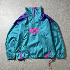 90s Columbia ナイロンアノラック M相当　マルチカラー