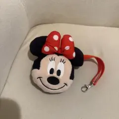 ミニーマウス ぬいぐるみ ポーチ ストラップ付き