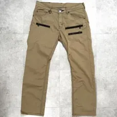 Lee ベージュ ワークパンツ ジップポケット付き Y2K M USED