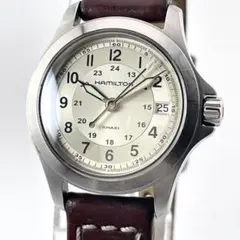 Hamilton ハミルトン カーキキング 自動巻き 青文字盤 王冠ロゴ 裏スケ
