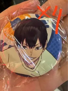 ハイキュー　ジャンプフェスタ　PLAY! ガチャガチャ　缶バッジ　影山飛雄 4点